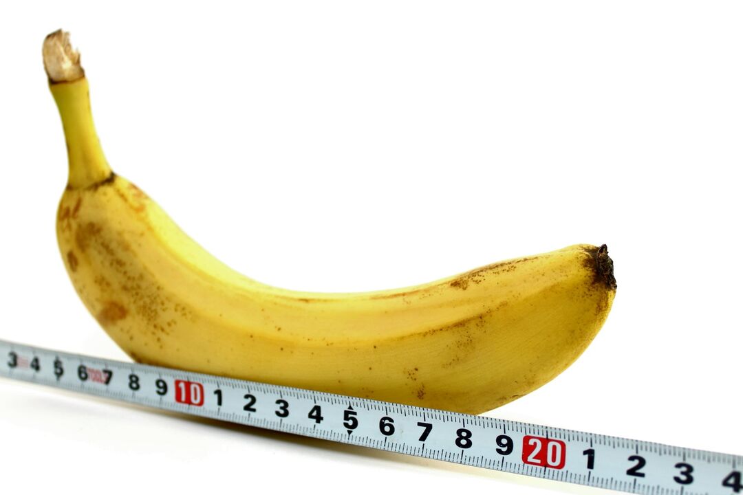Wielkość penisa na przykładzie banana